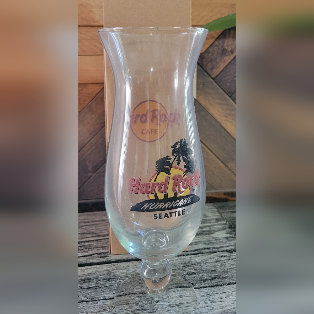 Hard Rock Cafe Hurricane Glass with Logo